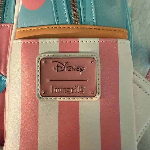 Loungefly Disney Dumbo Exclusive Mini Backpack Circus Tent Light-Up NWT🎪🩵🩷 - Picture 5 of 12